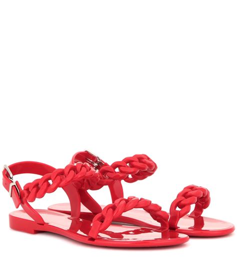 red givenchy jelly sandals|givenchy wedge sandals.